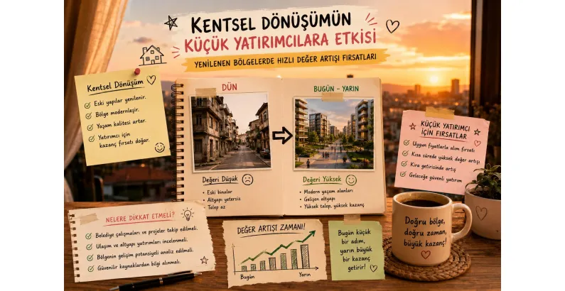 KENTSEL DÖNÜŞÜMÜN KÜÇÜK YATIRIMCILARA ETKİSİ – YENİLENEN BÖLGELERDE HIZLI DEĞER ARTIŞI FIRSATLARI